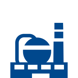 Anigif azul reformador de metano a vapor Ícone químico