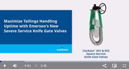 Severe Service Knife Gate Valve Designs a Need for High Pressure, Highly Abrasive Slurries in Mining Operations