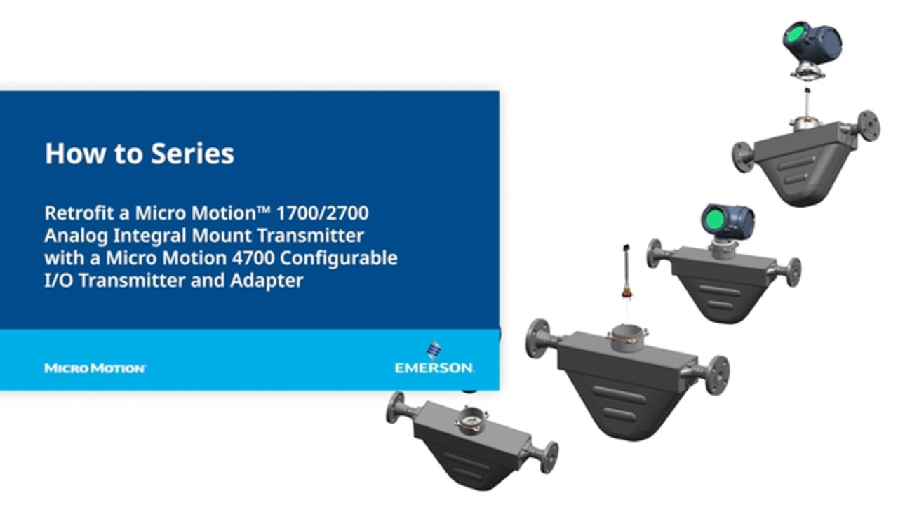 4700 Config I/O Coriolis Transmitter Product Demo