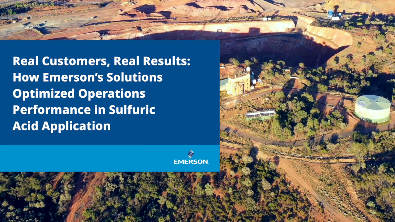 Comment les solutions Emerson ont amélioré la sécurité dans une application d’acide sulfurique
