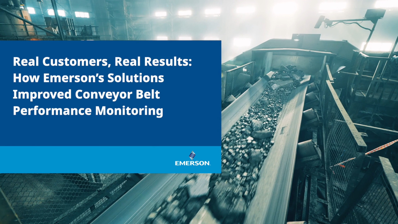 Comment les solutions d’Emerson améliorent la surveillance de la performance des convoyeurs à bande