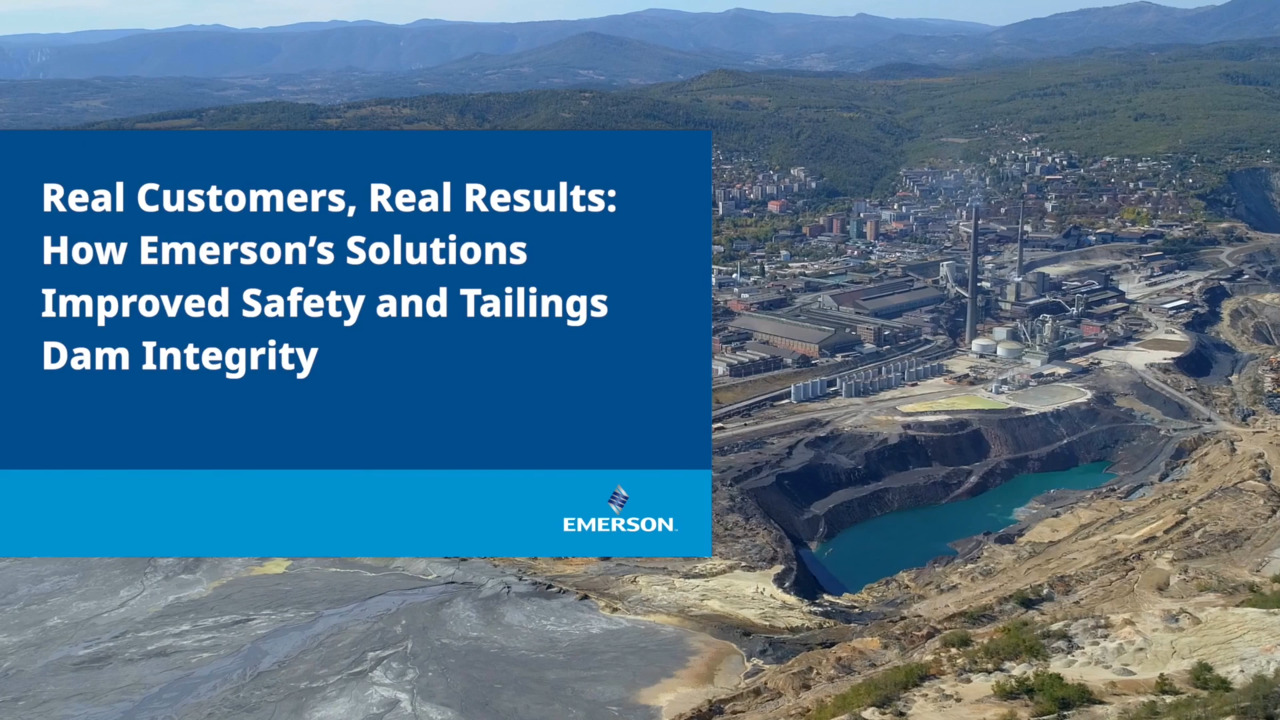 Comment les solutions Emerson ont amélioré la sécurité et l’intégrité des digues à résidus