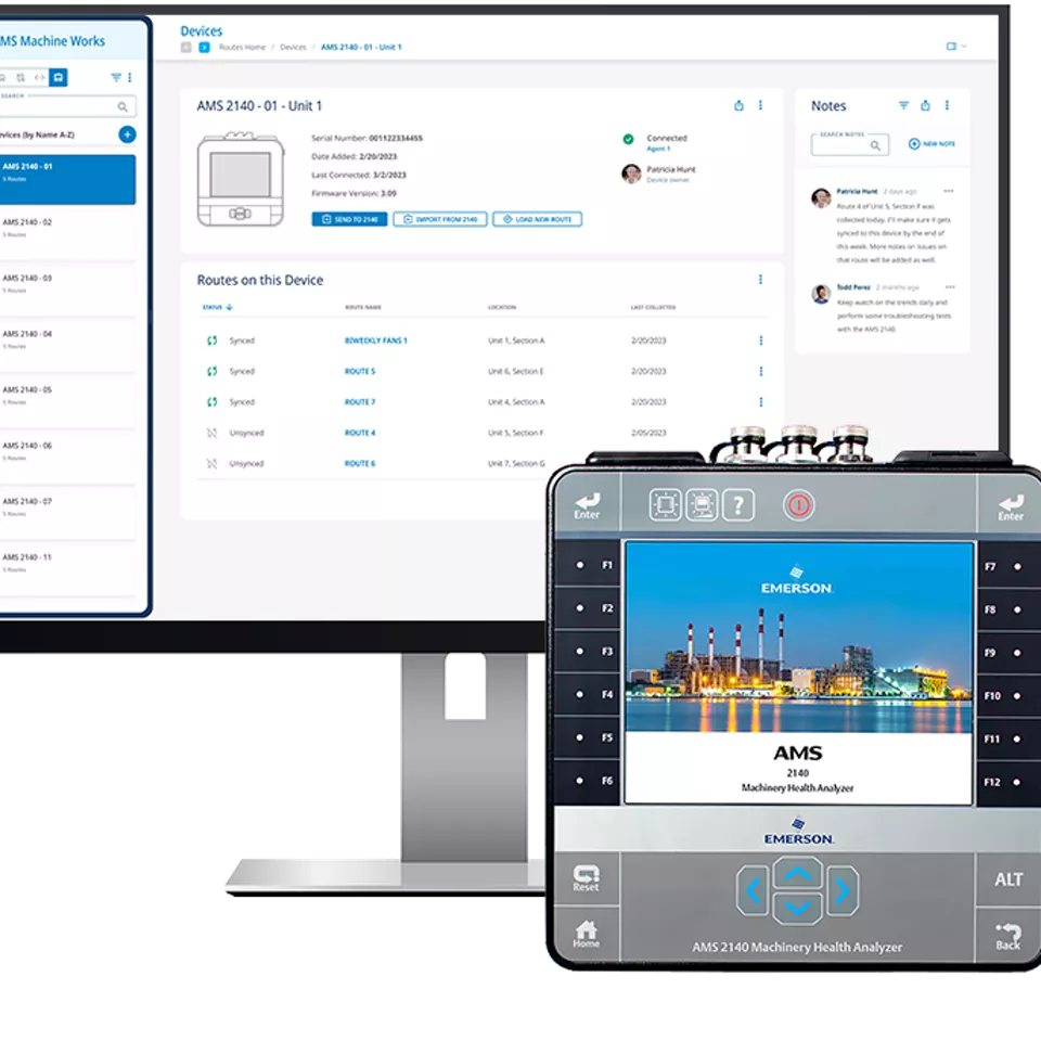 Software de gestão de ativos da Emerson unifica dados de confiabilidade de equipamentos em uma plataforma integrada, segura e fácil de usar