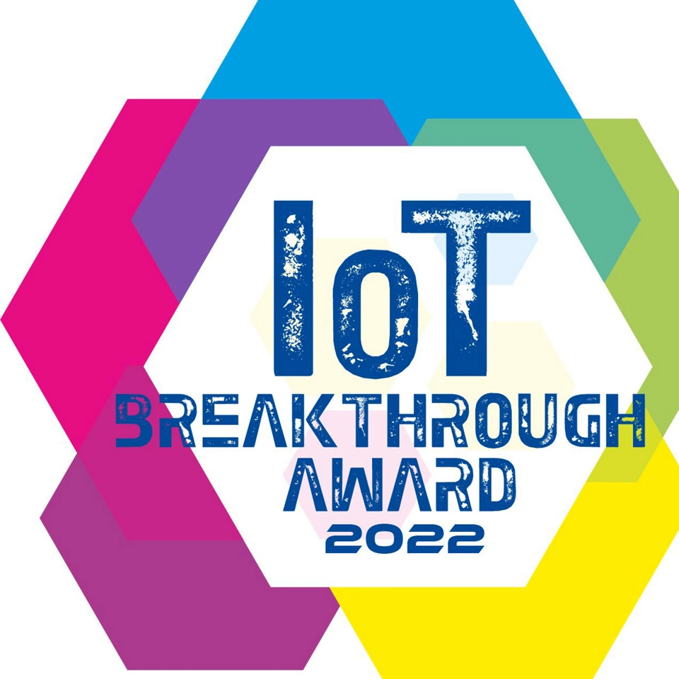 IoT Breakthrough logo with award year in the center.
