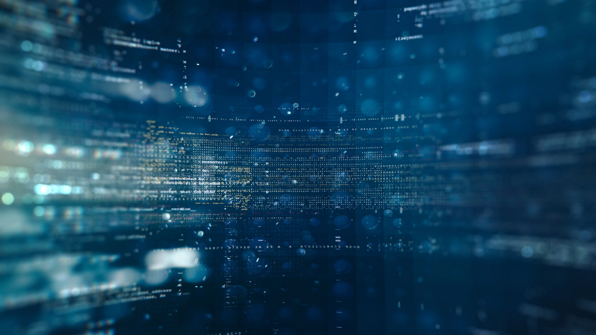 Abstract tech background. Floating Numbers HUD Background. Matrix particles grid virtual reality. Smart build. Grid core. Hardware quantum form.