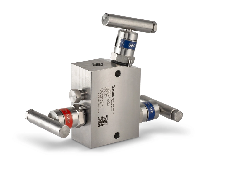 15,000-psi double block bleed and hand valves offer redundant protection and superior sealing technology