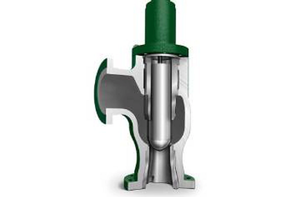 Selbstreinigendes Fisher Eckventil (Fisher 461 Sweep-Flo-Valve) mit erweitertem Ausgang