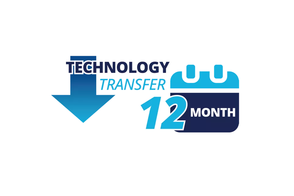 Reduce technology transfer by up to 12 months