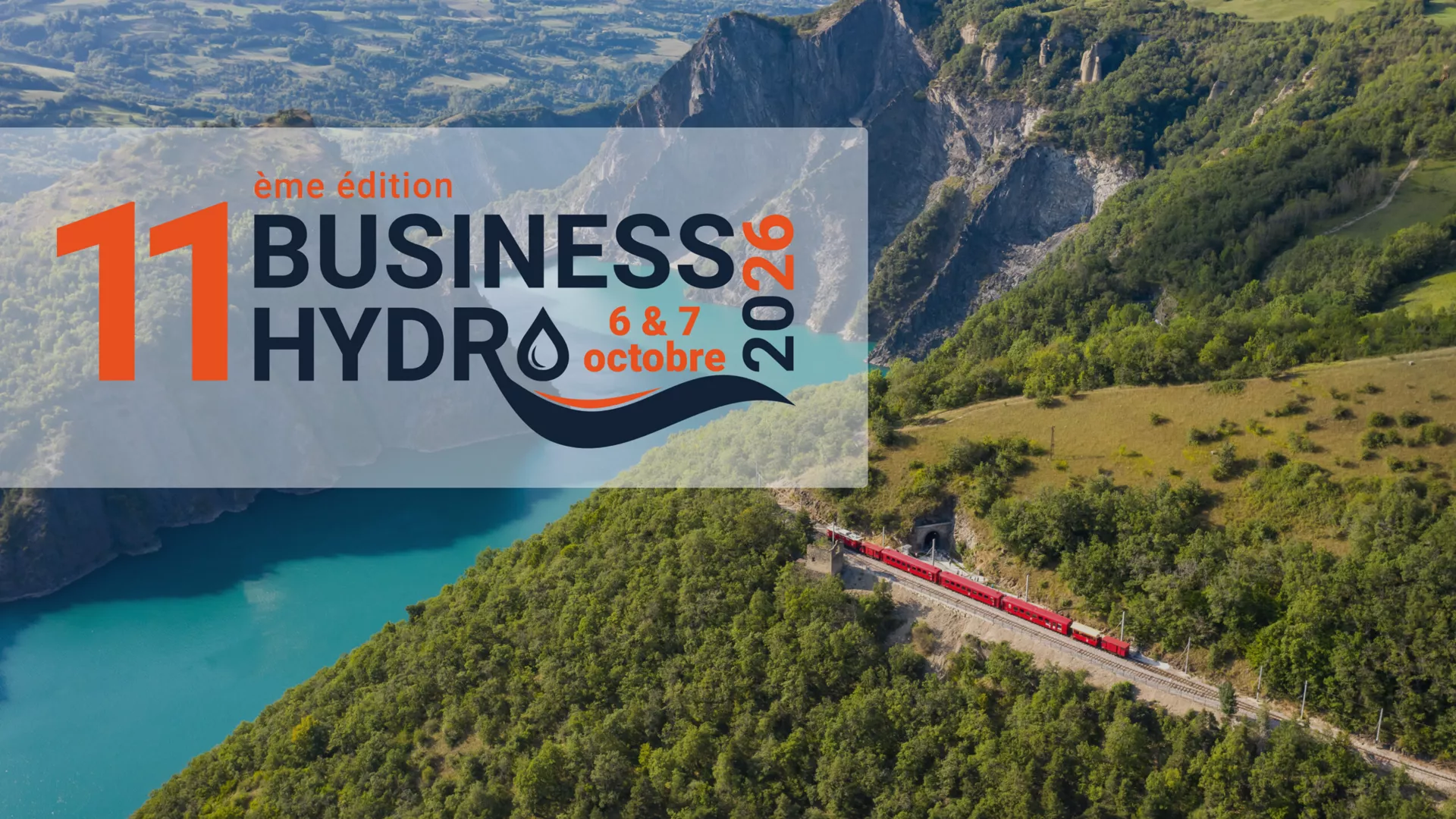 business-hydro-event-banner-with-aerial-view-of-turquoise-reservoir-mountain-landscape-and-red-train-featuring-business-hydro-event-branding-and-date-information