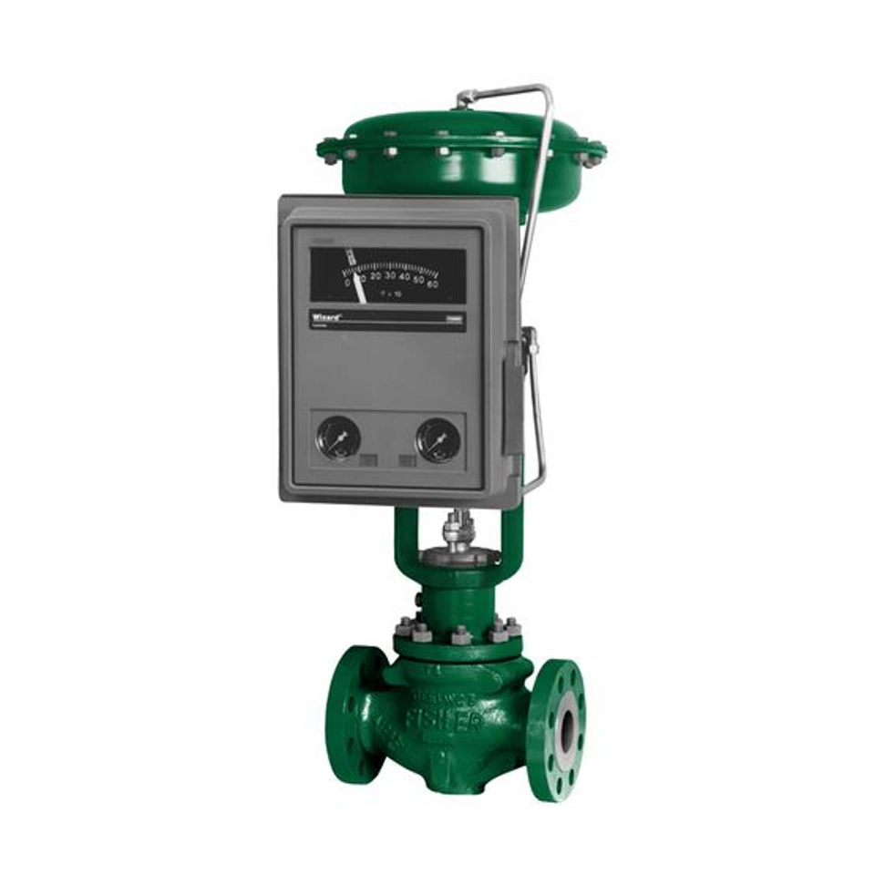 Fisher™ 4195K Überdruckregler mit Anzeige (Prozessdruck und Sollwert)