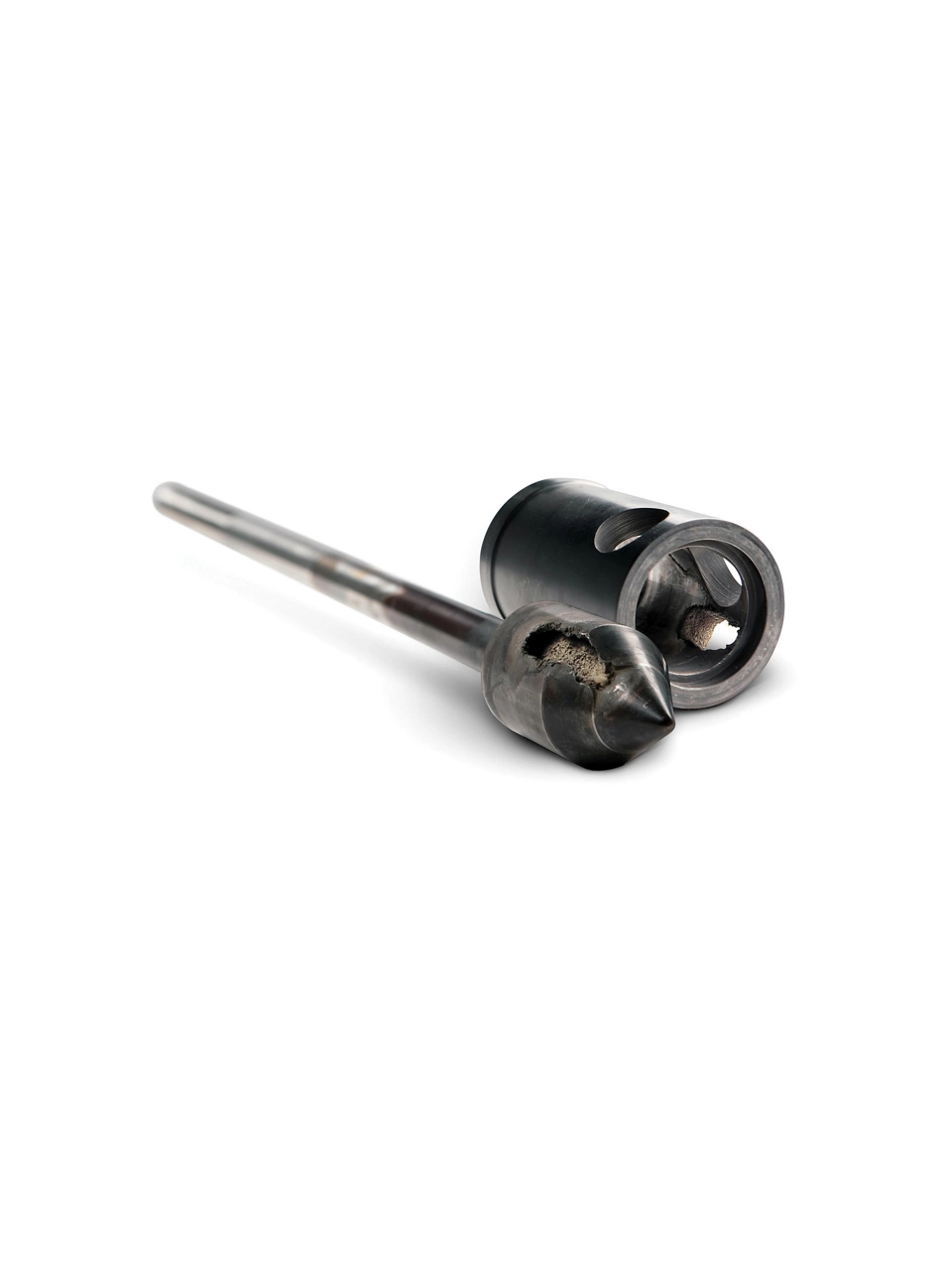 Control valve plug with cavitation damage