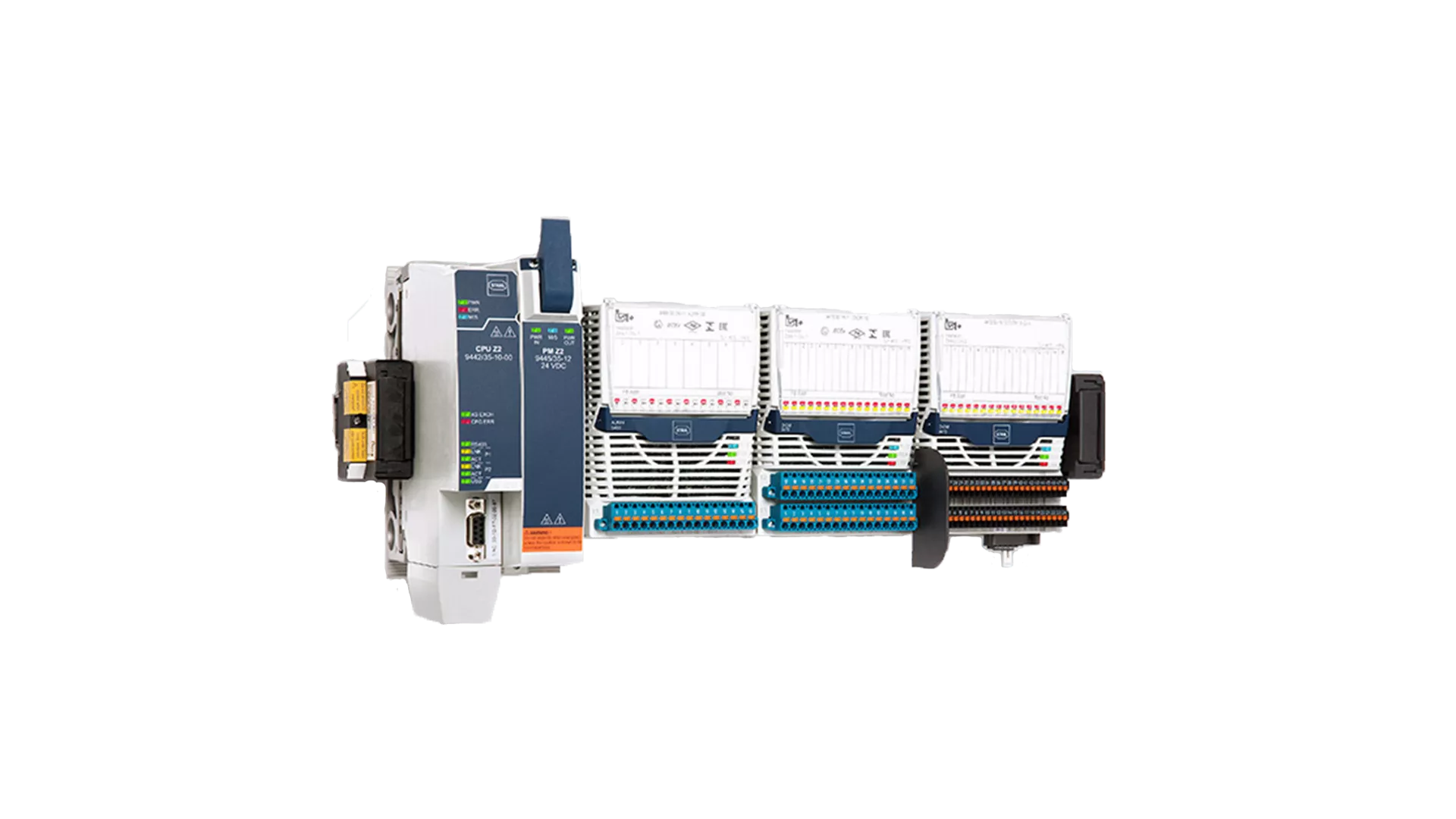 Industrial automation module with wiring terminals