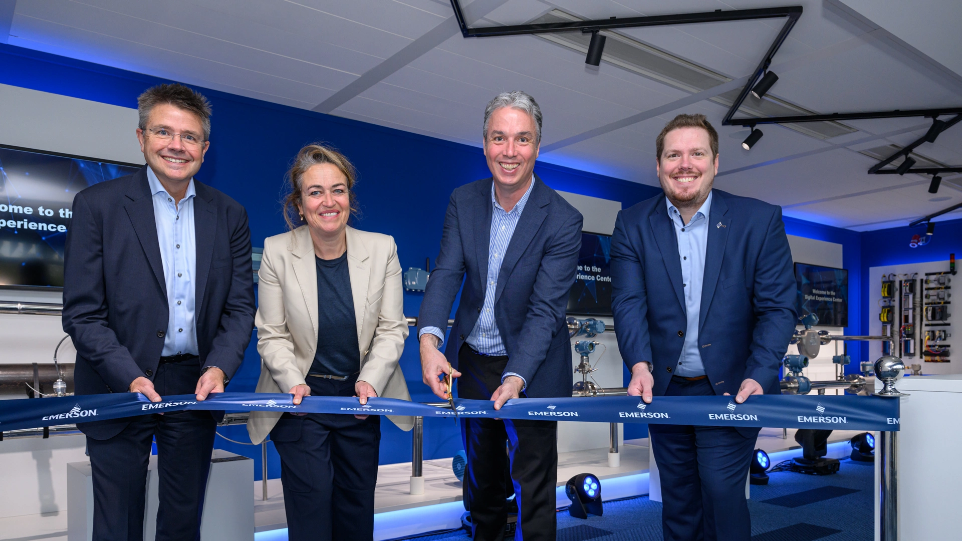 Emerson executives attend Digital Experience Center opening