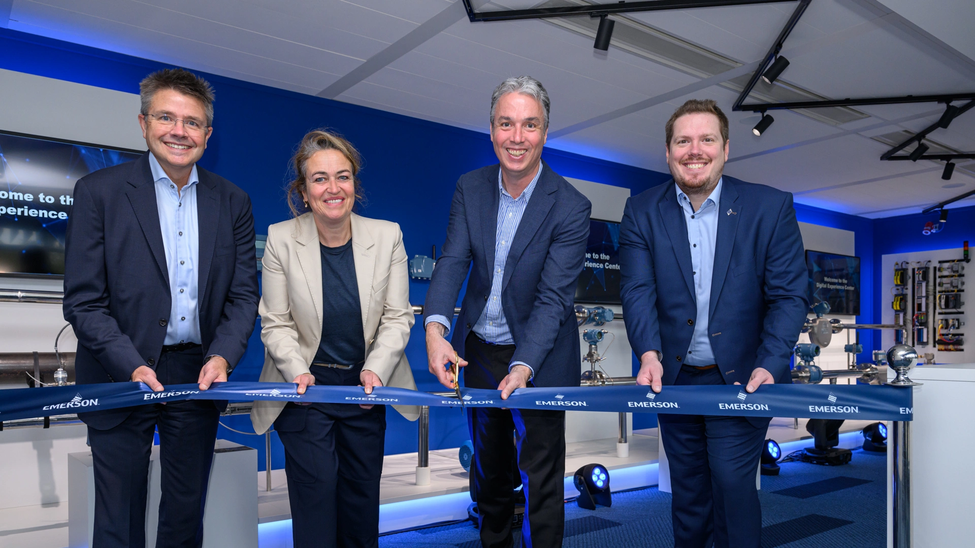 Emerson executives attend Digital Experience Center opening