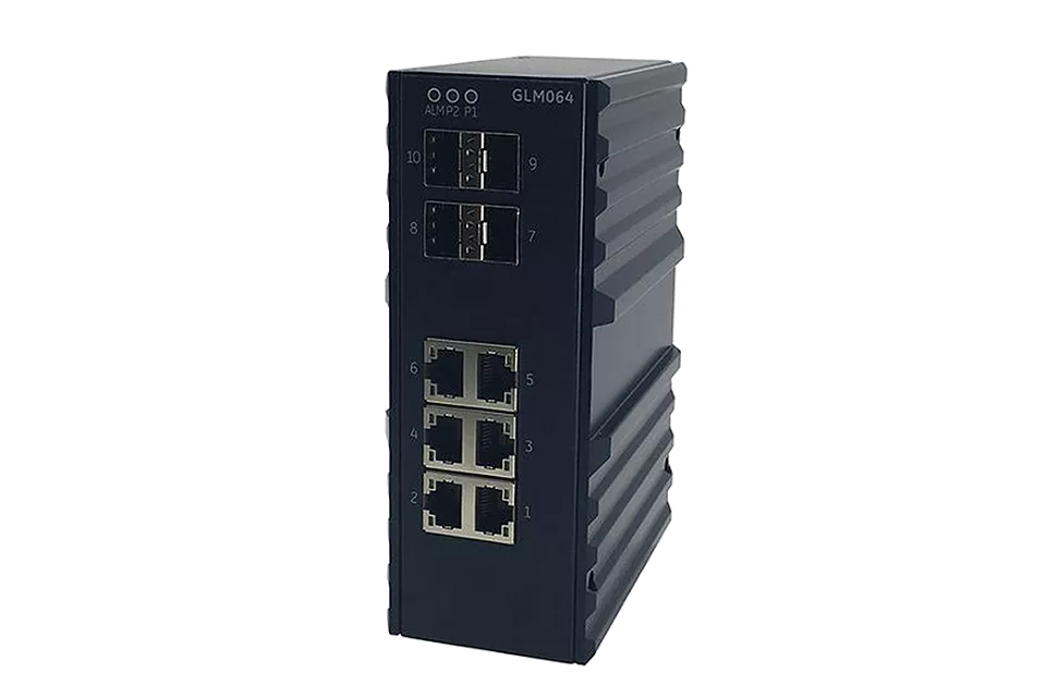Industrial 10-port PROFINET Managed Gigabit Ethernet Switch