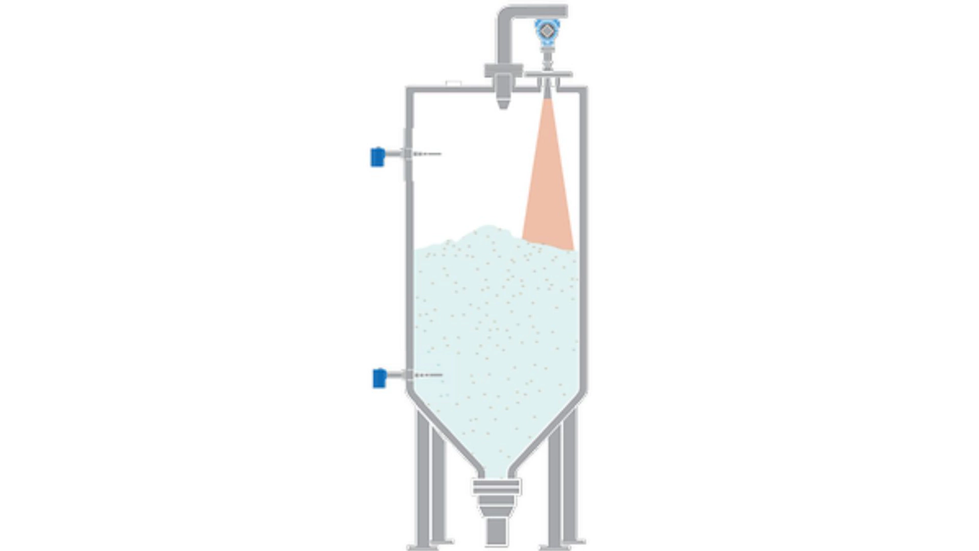 Crushed Coarse Salt in Production Silos
