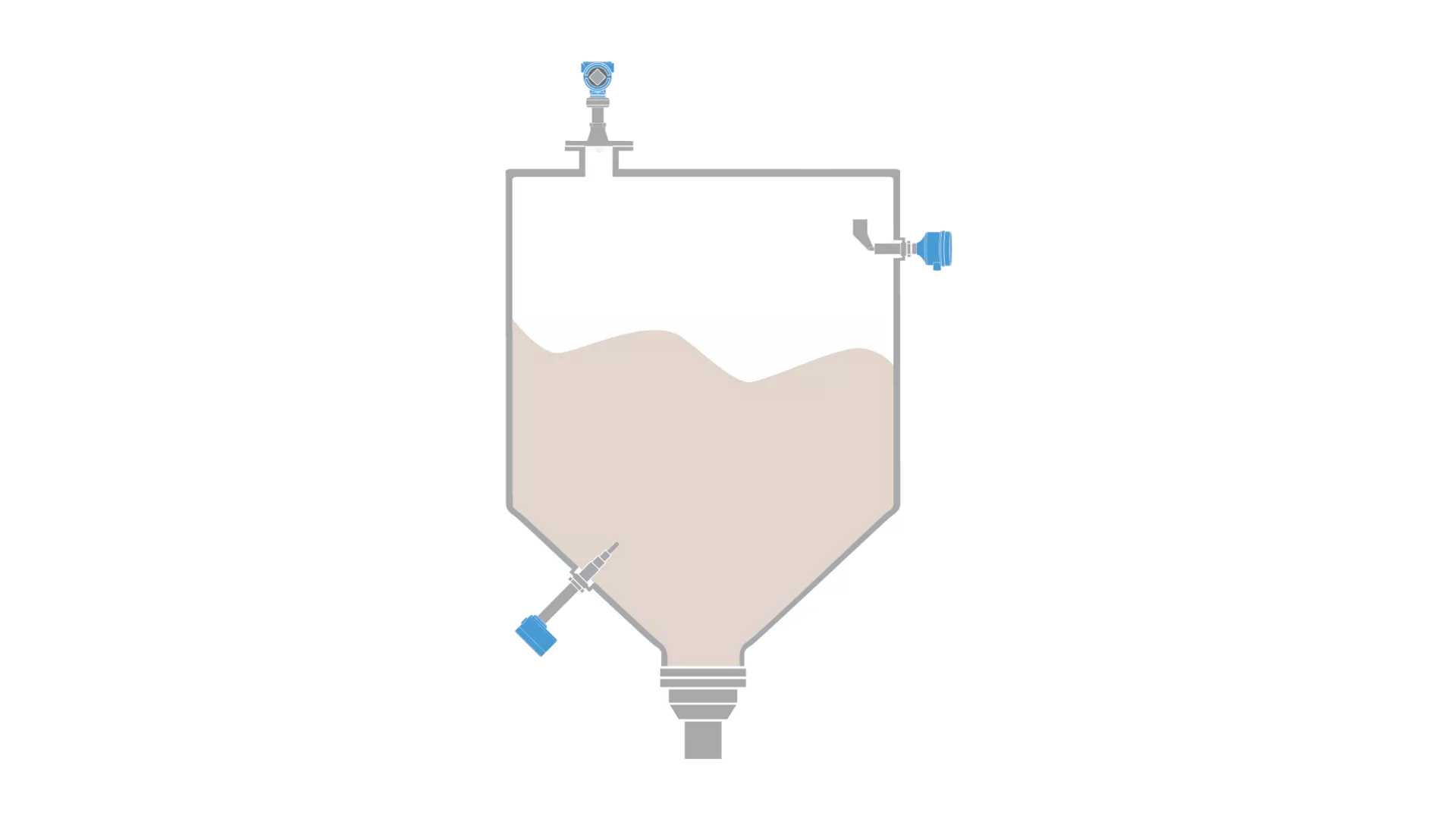 Level Measurement for Burnt Limestone Storage in Metal Ore Processing