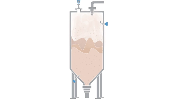 Level Measurement for Underground Mine Ore Storage Bins