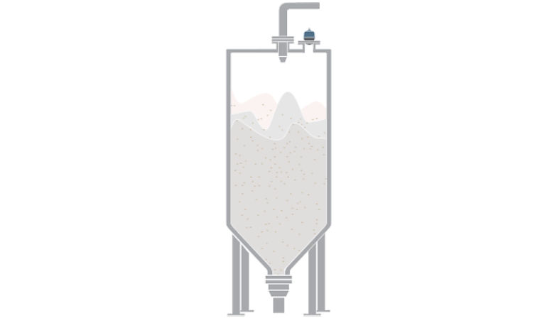 Level Measurement of Corn Starch Storage Vessels in Grain Production