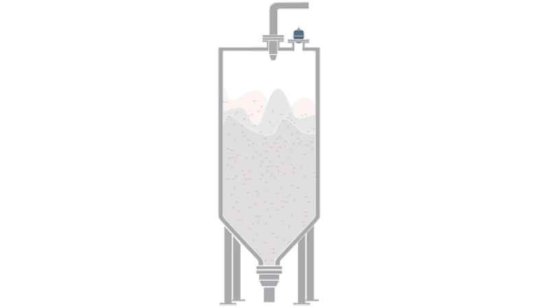 Level Measurement of Corn Starch Storage Vessels in Grain Production