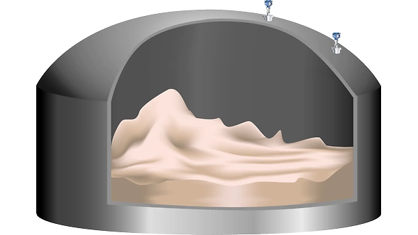 Level Measurement of Raw Coal Stockpiles