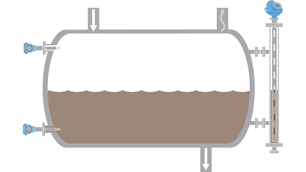 Level Measurement Solutions for Accumulator / Reflux Drums