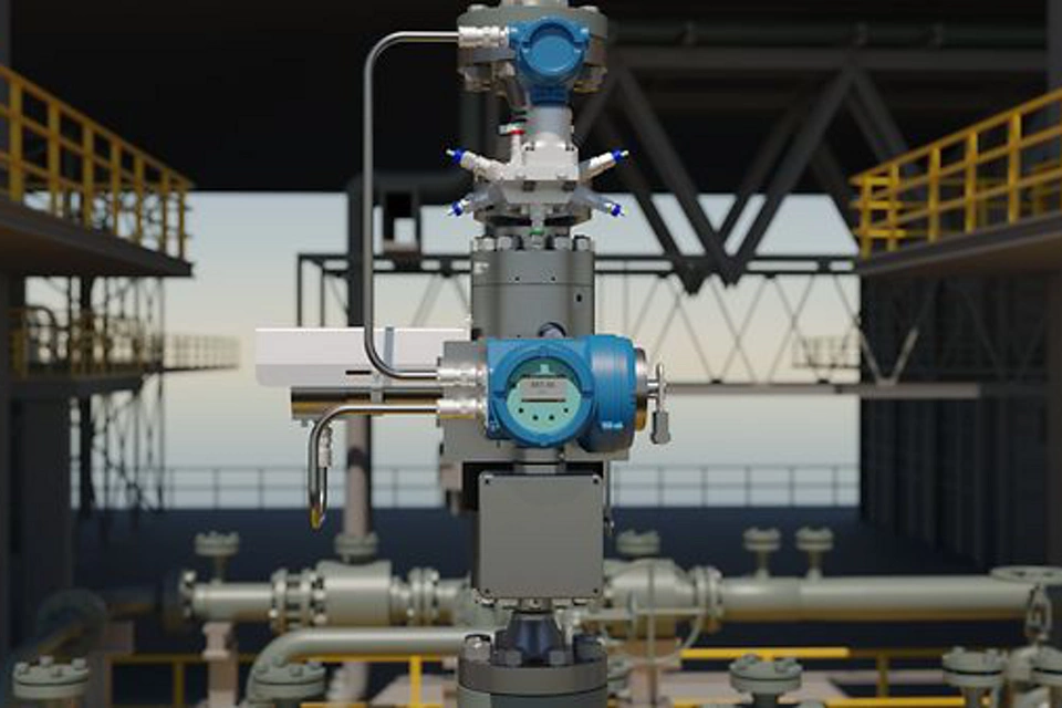 Impulsionando o progresso, a Emerson adiciona o transmissor multifásico Roxar™ 5726 ao medidor de vazão multifásica Roxar 2600​​​​​​​