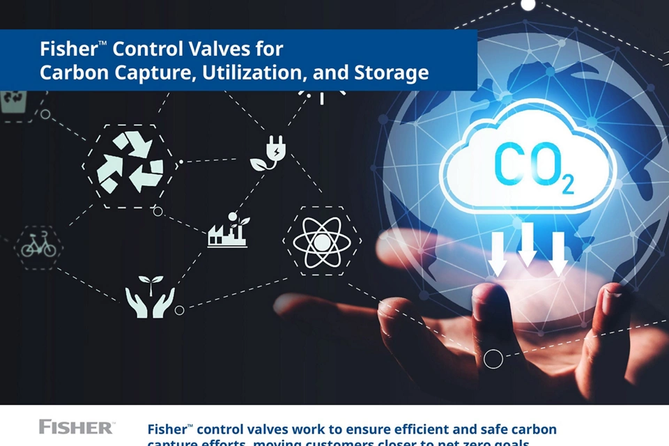 Válvulas de control Fisher™ para la captura, utilización y almacenamiento del carbono
