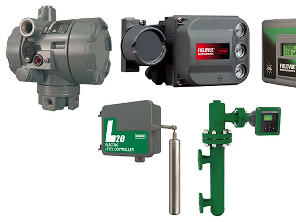 Fisher i2P-100, Fisher FIELDVUE DVC6200, Fisher FIELDVUE DVC2000, Fisher L2e, and FIELDVUE DLC3100