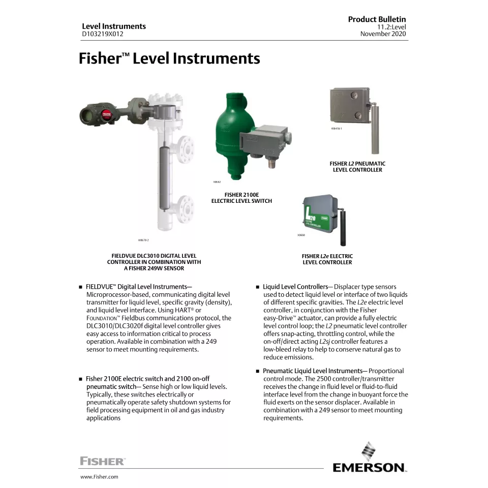 Instrumentos de nível Fisher™