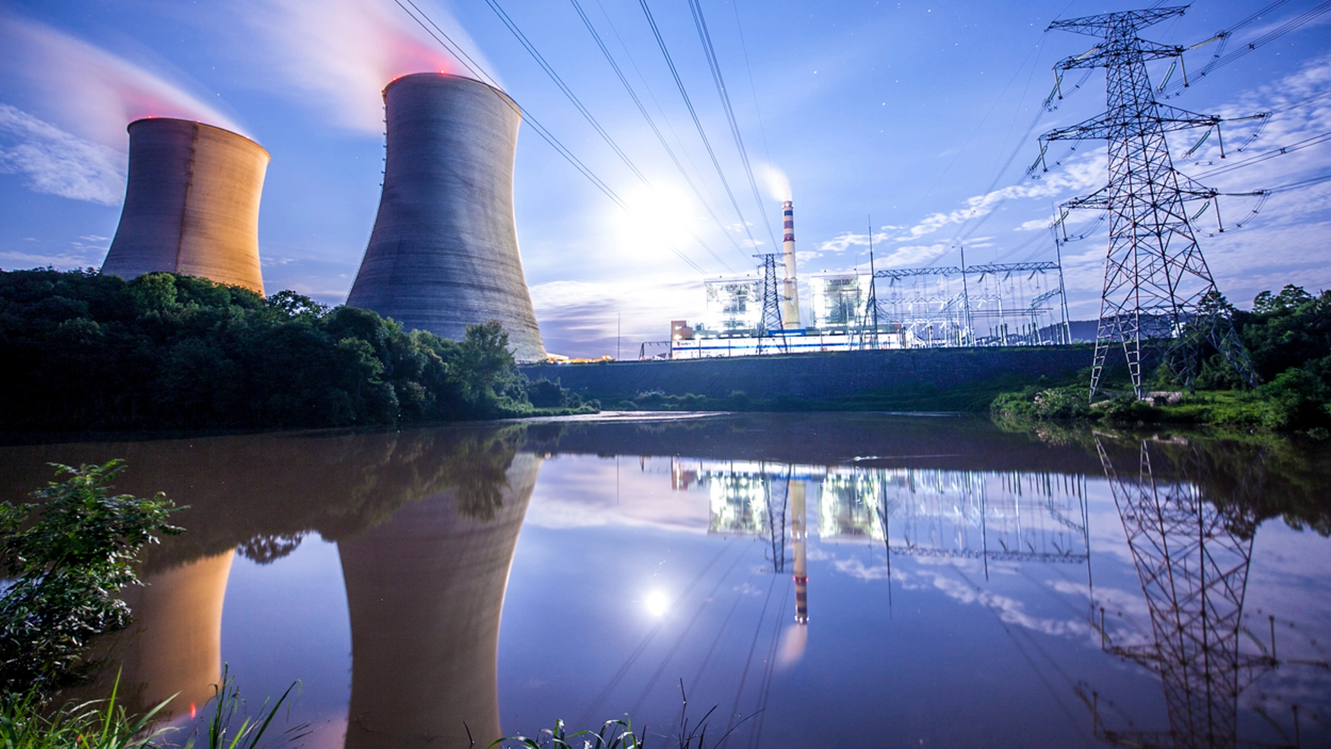 Power Plant in night