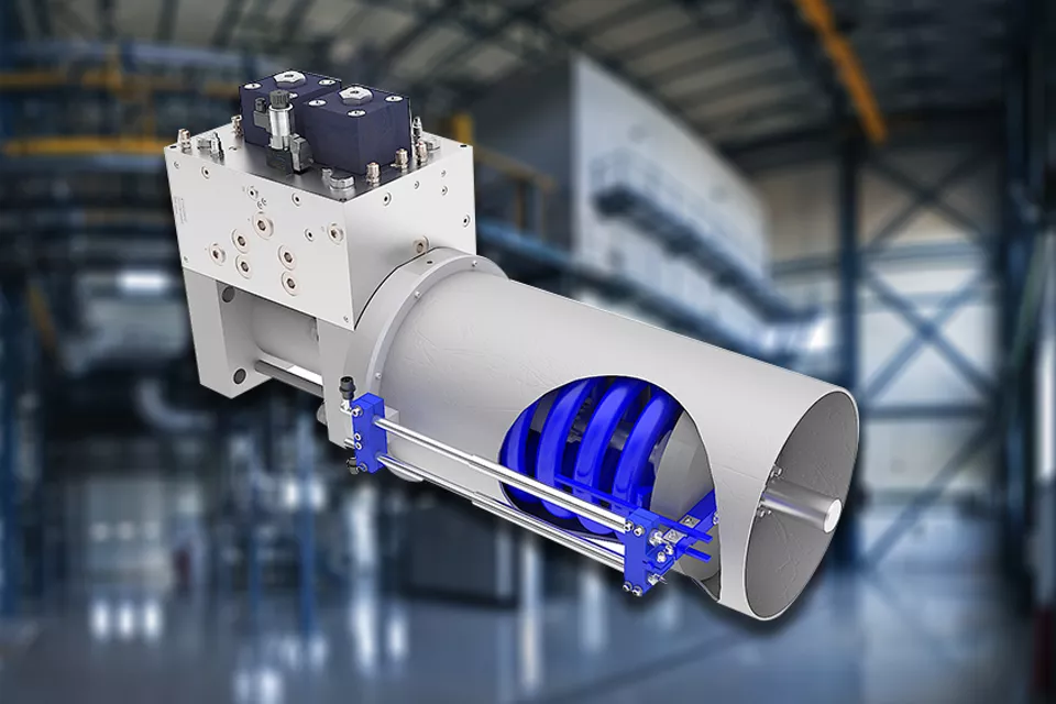 Montaje de actuadores hidráulicos y electrónicos