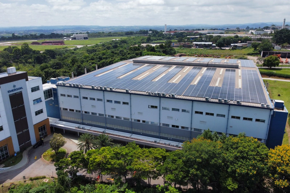 Emerson installa il sistema di energia solare presso Sorocaba Operations in Brasile