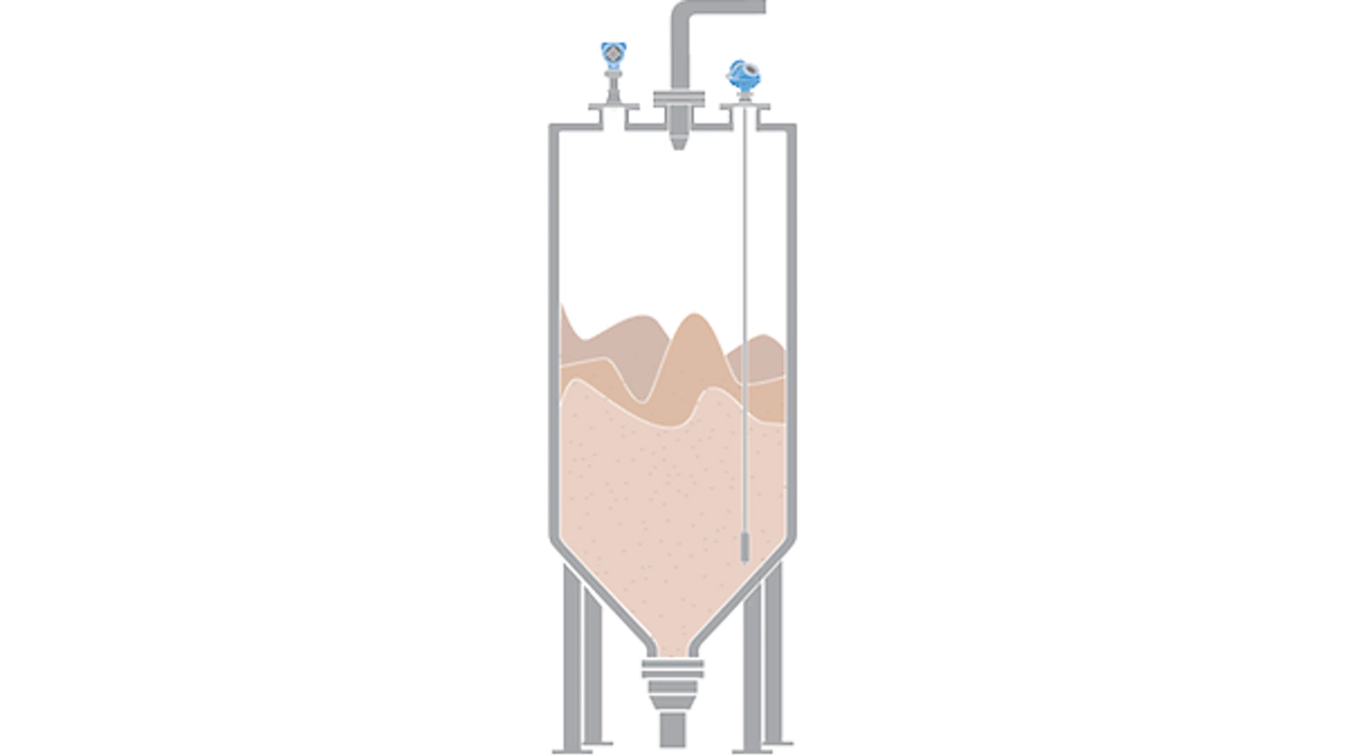 Level Measurement of Underground Silos in Salt Production