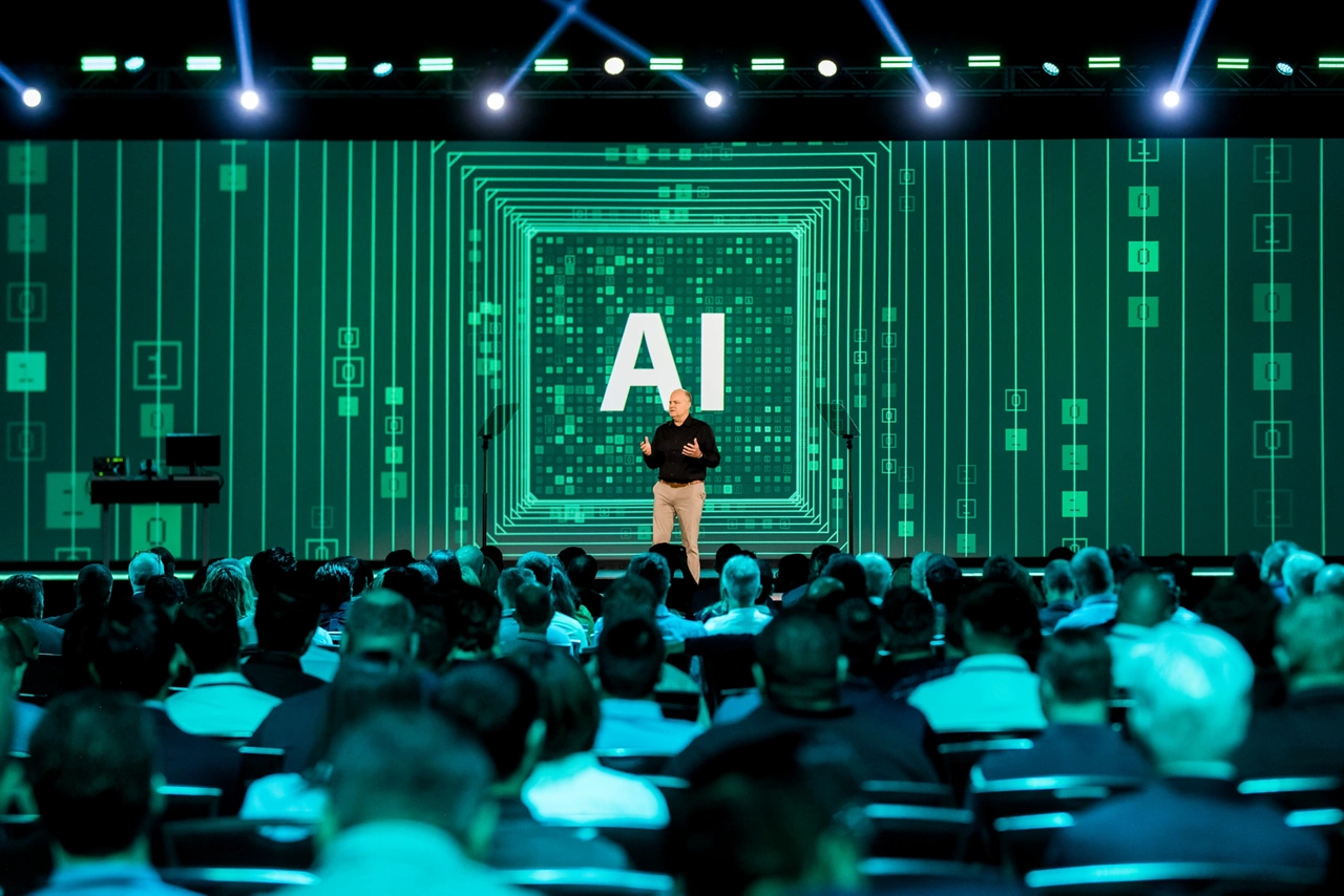 NI CTO, Kevin Schultz, discussing AI for test and measurement and the NI Nigel AI Advisor, an AI tool optimized for test and measurement that provides contextual advice, automation, and insights from within NI software.