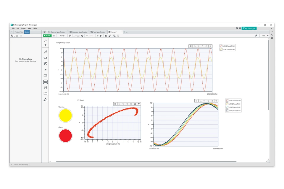 Testkonfigurationssoftware für DAQ
