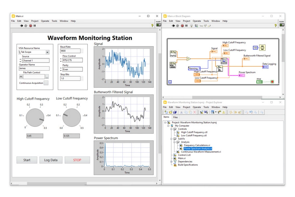Test- und Mess-Entwicklungssoftware