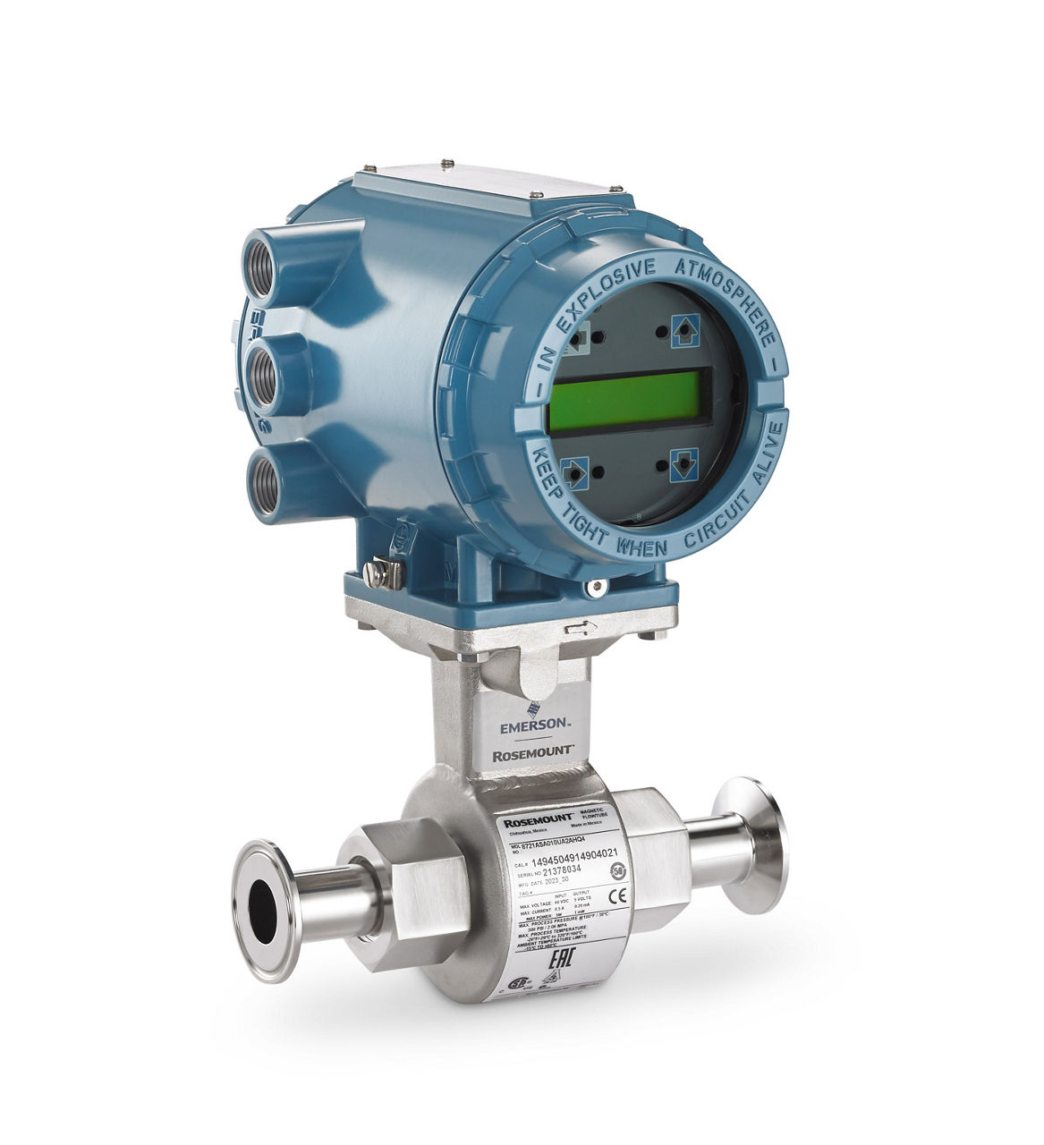 Rosemount™ 8721 Hygienic Magnetic Flow Meter Sensors - Measurement