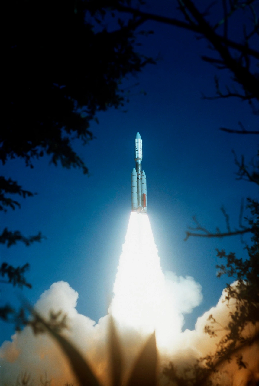 NASA's Voyager 2 was launched on Aug. 20, 1977 from the NASA Kennedy Space Center at Cape Canaveral in Florida.  