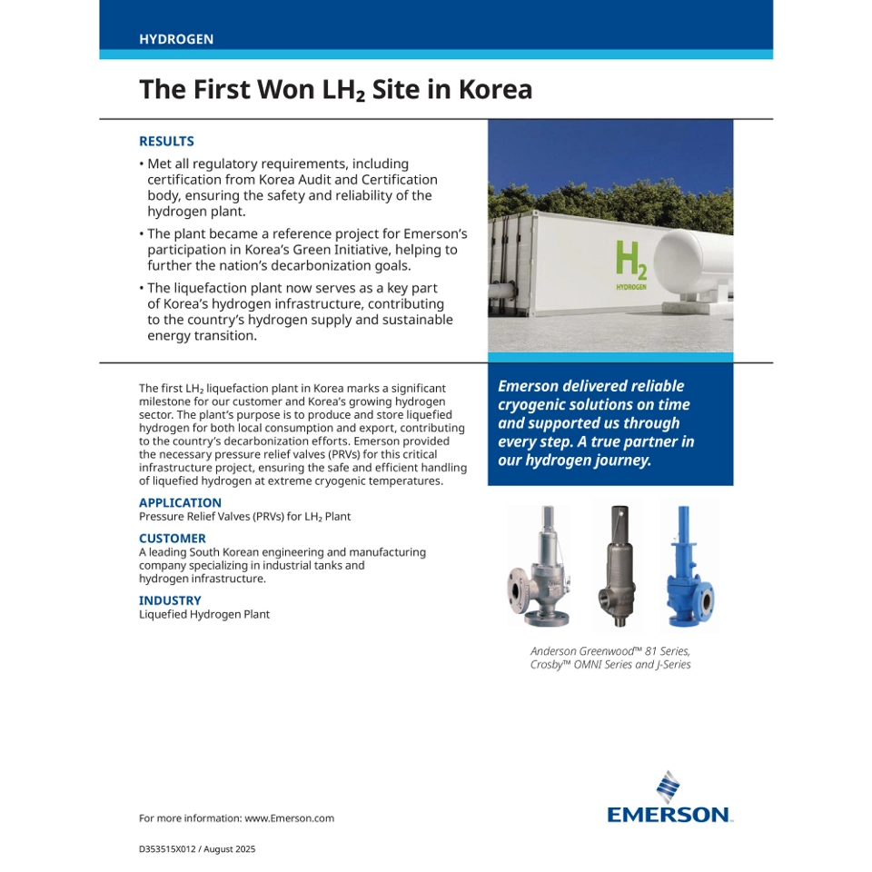 The First Won LH₂ Site in Korea