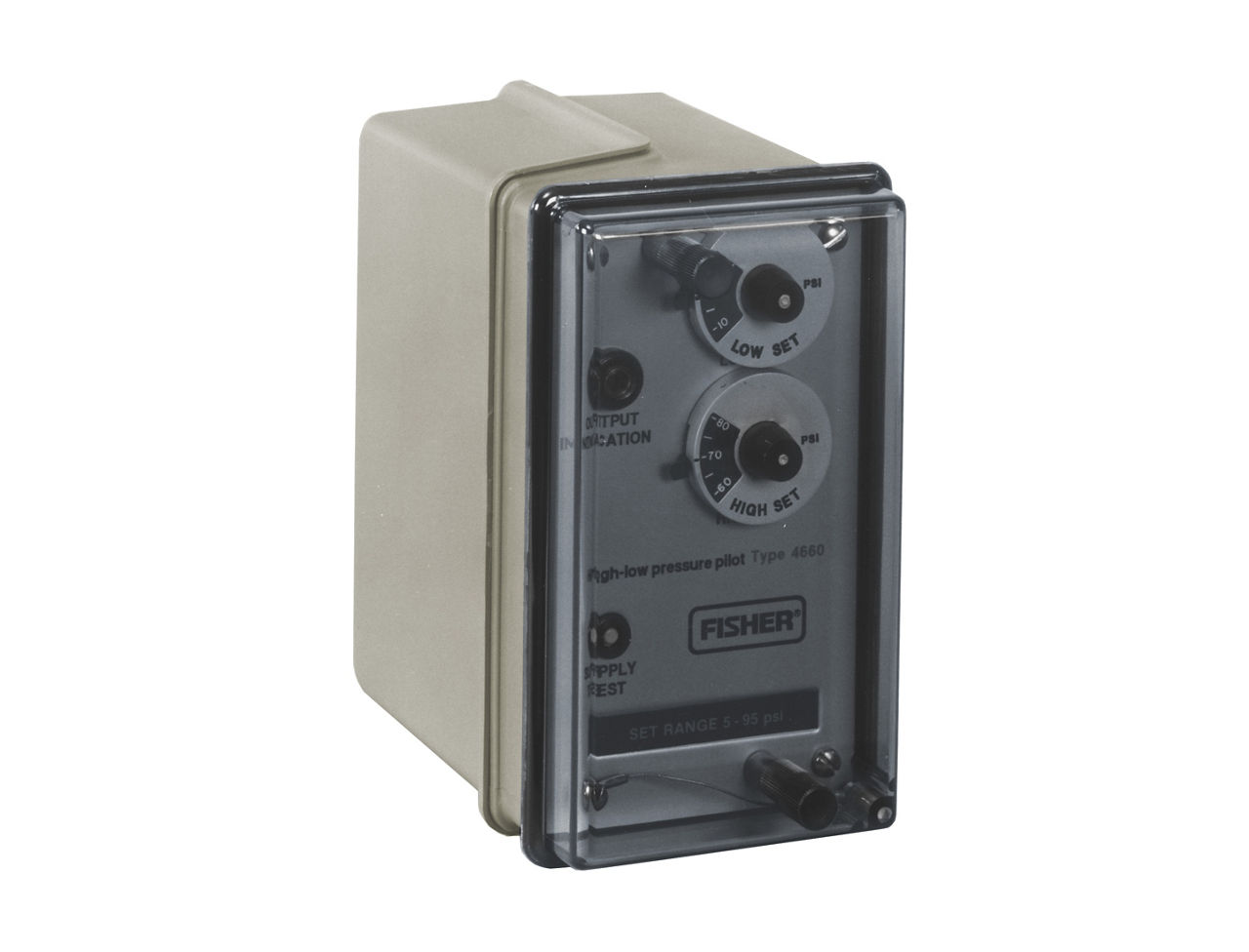 Fisher™ 4660 Pneumatic High-Low Pressure Pilot - Final Control