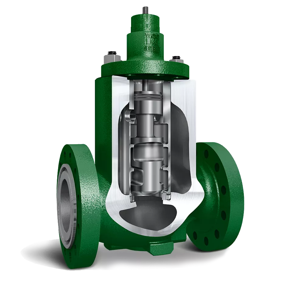 Válvula de controle NotchFlo™ DST da Fisher™
