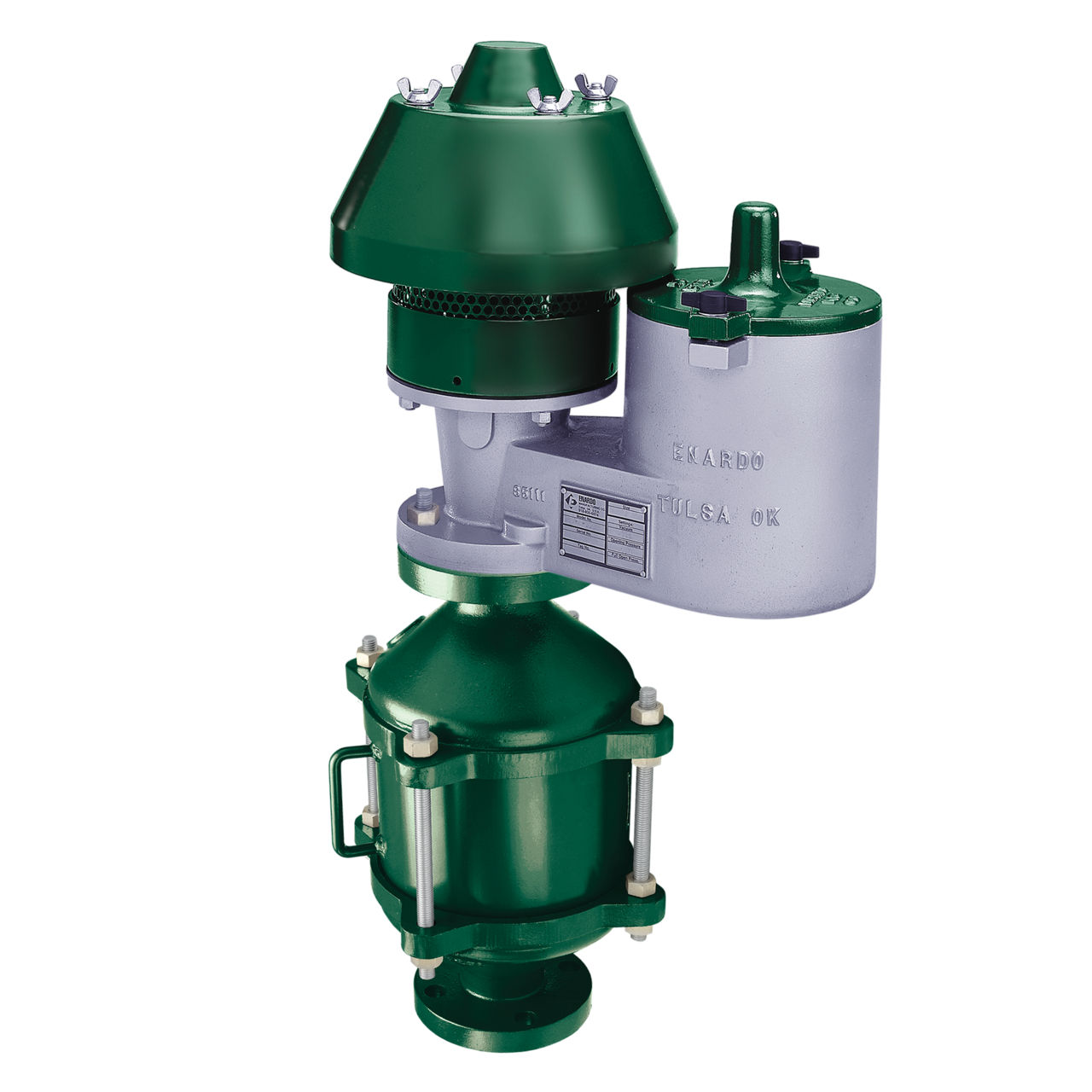 配备Enardo™ 7 系列阻爆燃阻火器的 Enardo™ 950 型排空式呼吸阀 - 最终控制 | Emerson