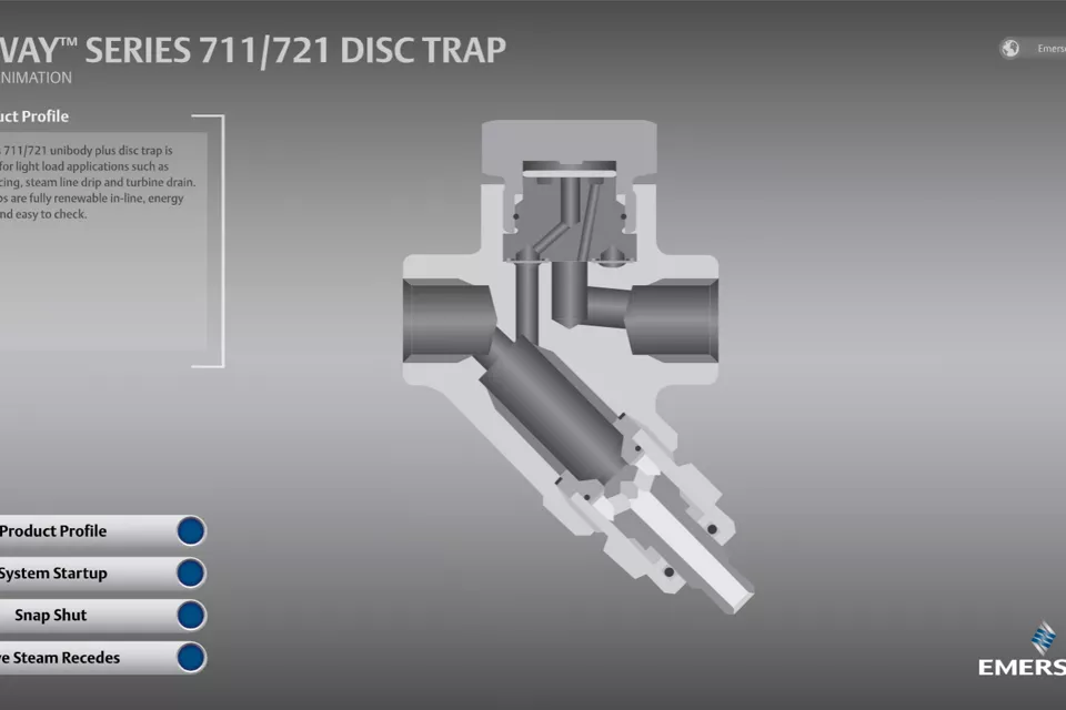 Yarway 711/721 Kondensatableiter mit Regelmembran