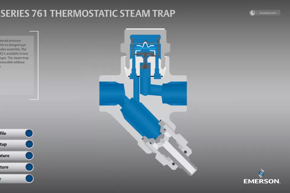 Yarway Serie 761 Kondensatableiter in thermostatischer Ausführung