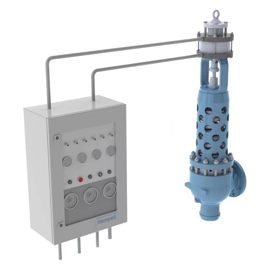 Unità di controllo pneumatica Sempell per valvole di sicurezza (tipo CSPRS)