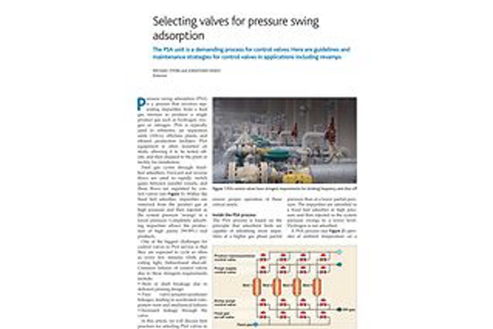 Articolo: Selezione delle valvole per l'adsorbimento a pressione oscillante