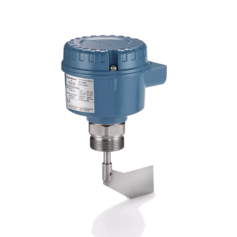 Rosemount™ 2501 – Füllstandsgrenzwertschalter für Feststoffe mit Flügelrad