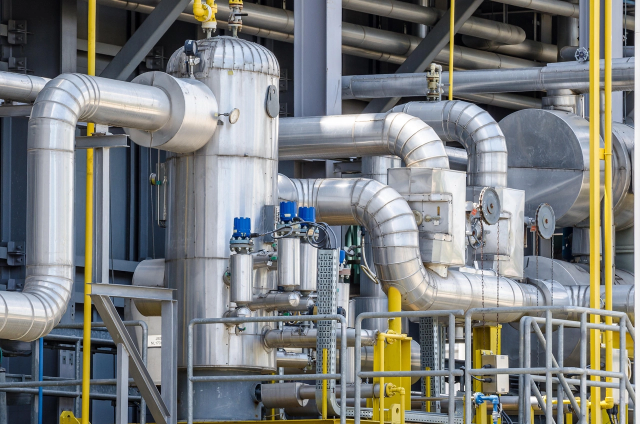 fuel gas , contaminated separator for electrical power plant