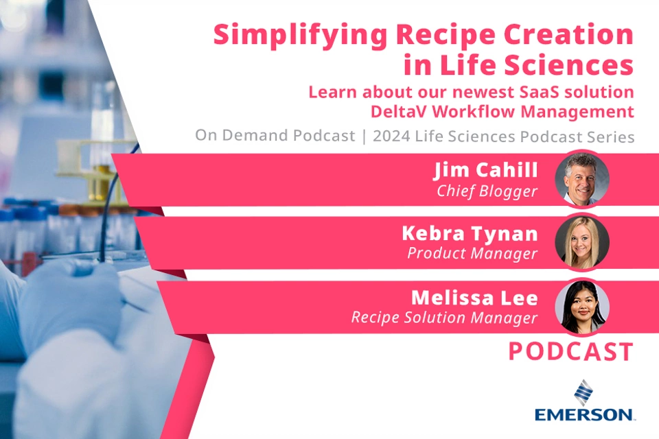 Simplifying Recipe Creation in the Life Sciences Podcast